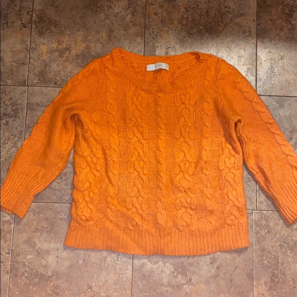 Loft orange sweater size medium - Picture 3 of 5